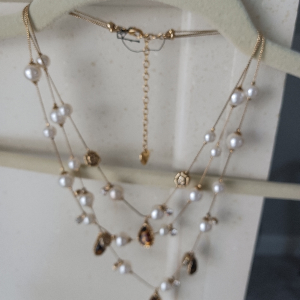 Betsy Johnson pearl necklace.